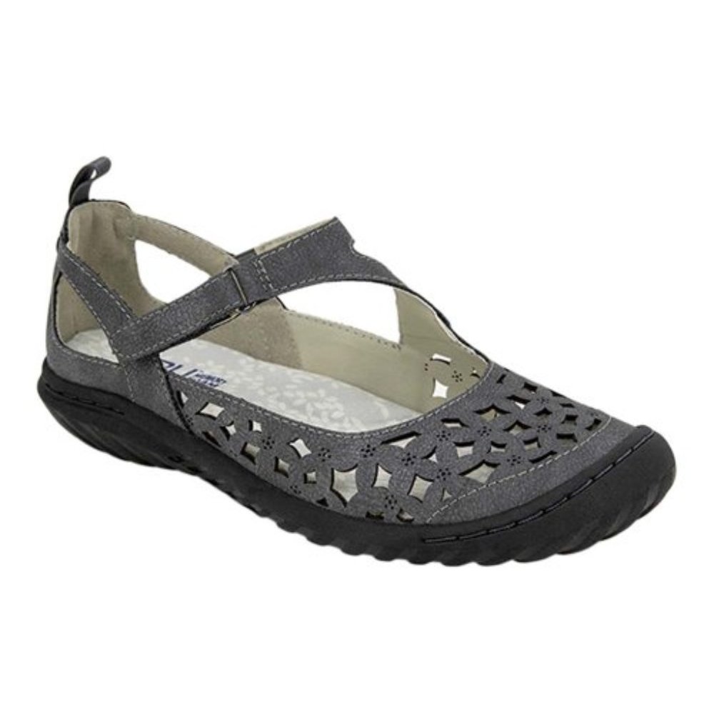 NIBJ-41 Footwear | Gray Lotus Mary Jane